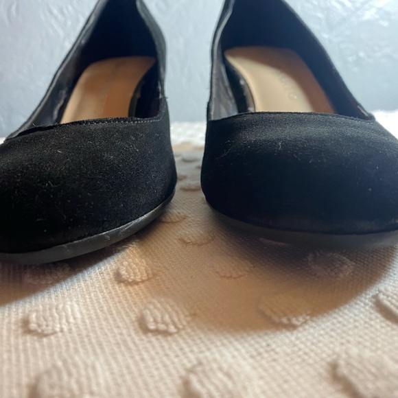 Franco Sarto Women's Black Suede Wedge Heel Shoes - Picture 4 of 16